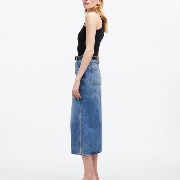 Madewell The Rilee Denim Midi Skirt - Picture 3 of 9